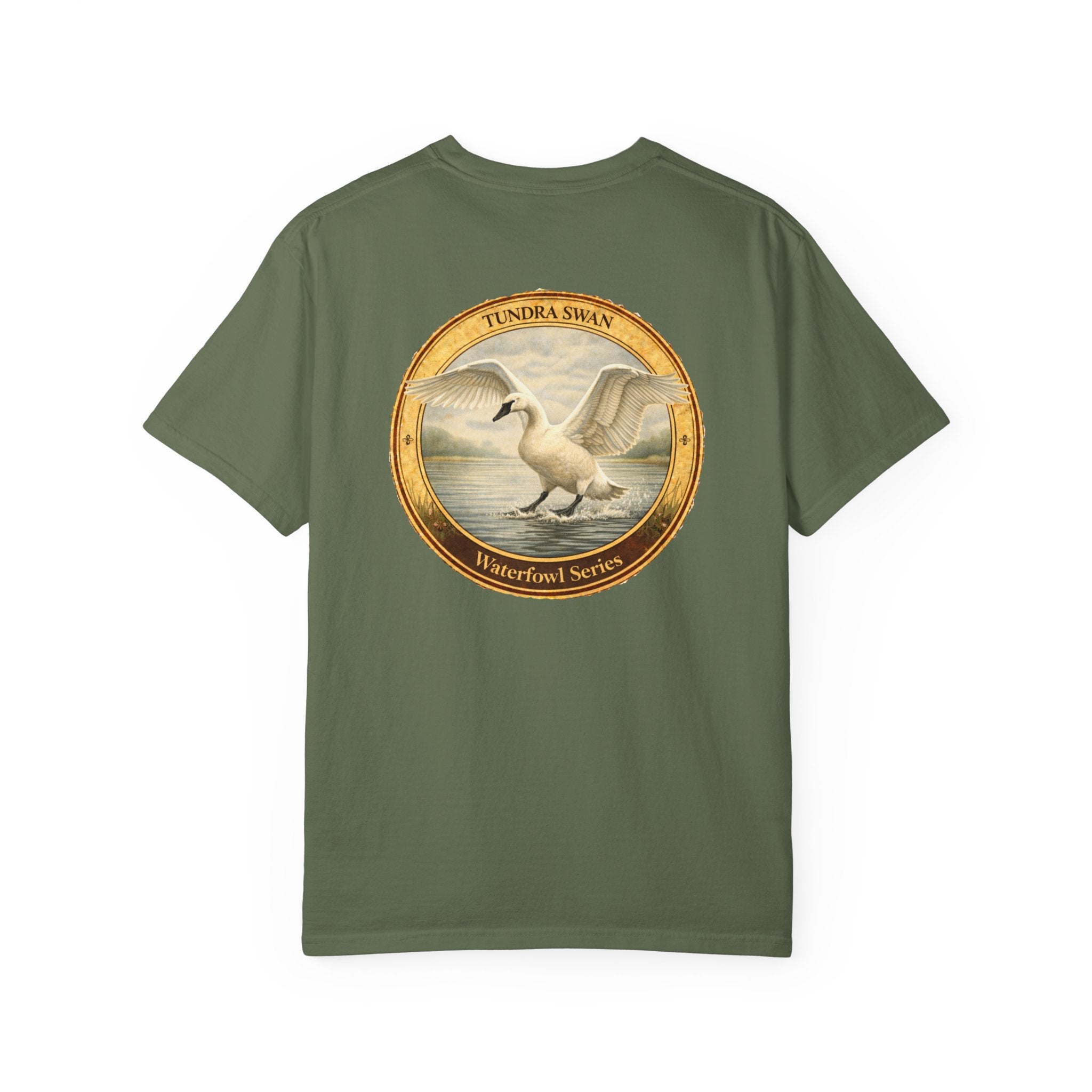 Tundra Swan Vintage Style Art T-Shirt | Waterfowl Series