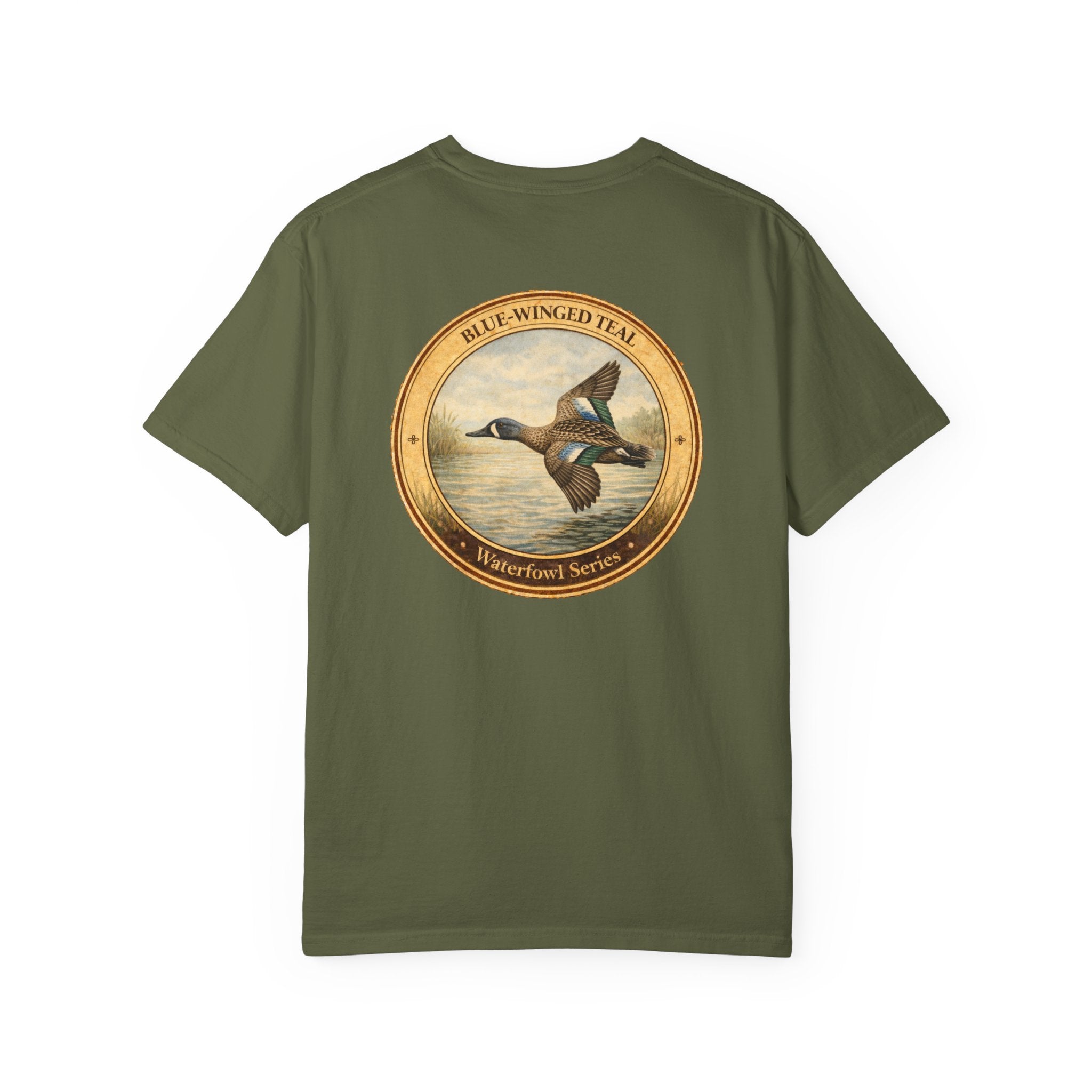 Blue-winged Teal Vintage Style Art T-shirt | Waterfowl Series