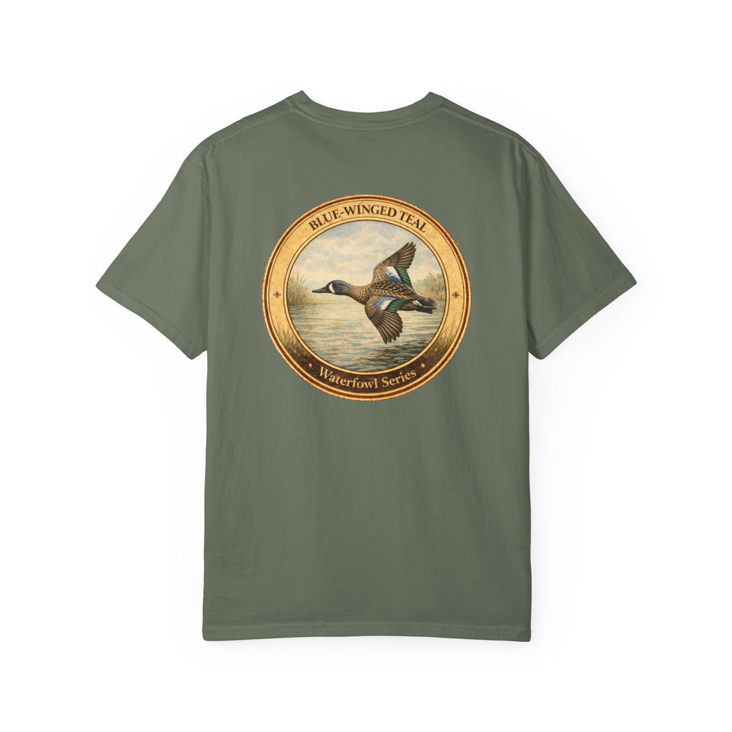 Blue-winged Teal Vintage Style Art T-shirt | Waterfowl Series
