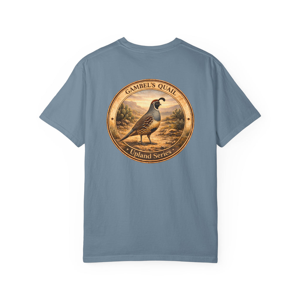 Gambel's Quail Vintage Style Art T-shirt | Upland Series