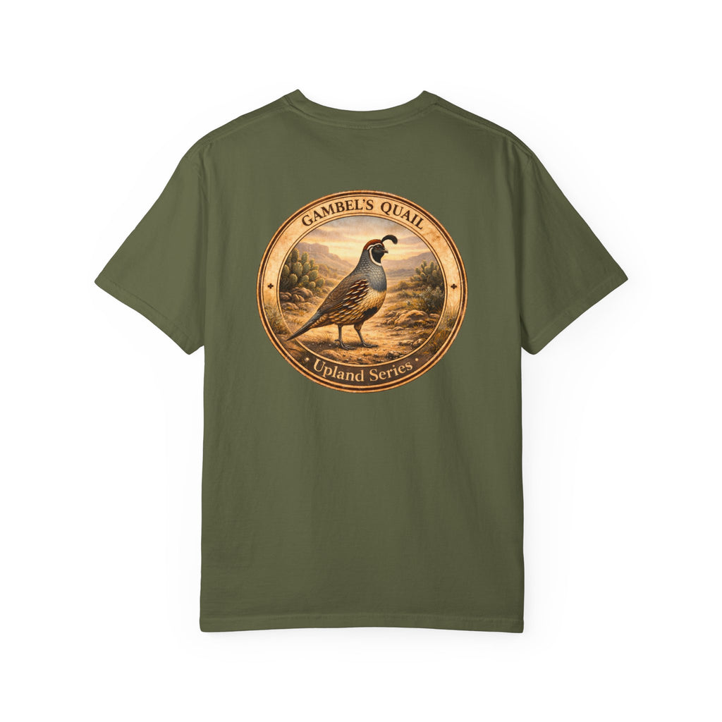 Gambel's Quail Vintage Style Art T-shirt | Upland Series