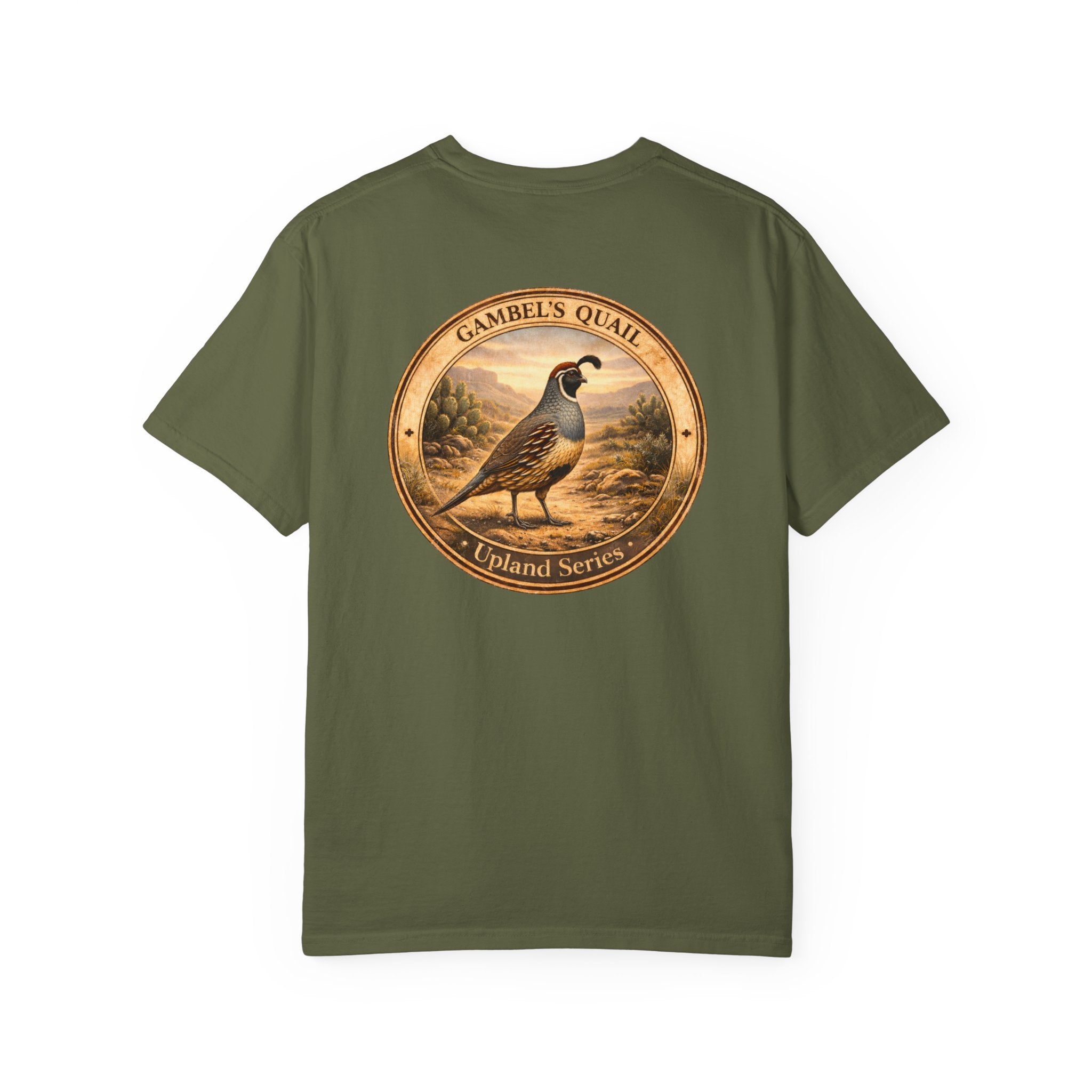 Gambel's Quail Vintage Style Art T-shirt | Upland Series