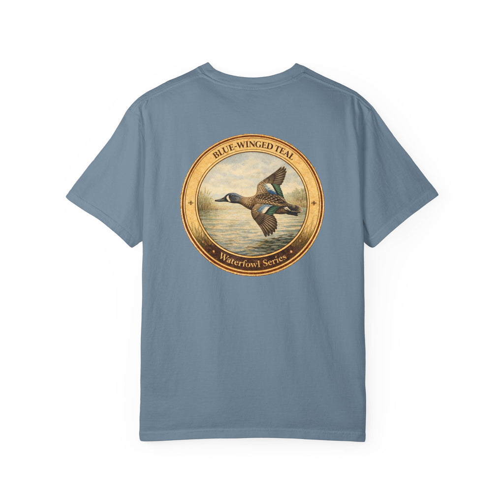 Blue-winged Teal Vintage Style Art T-shirt | Waterfowl Series