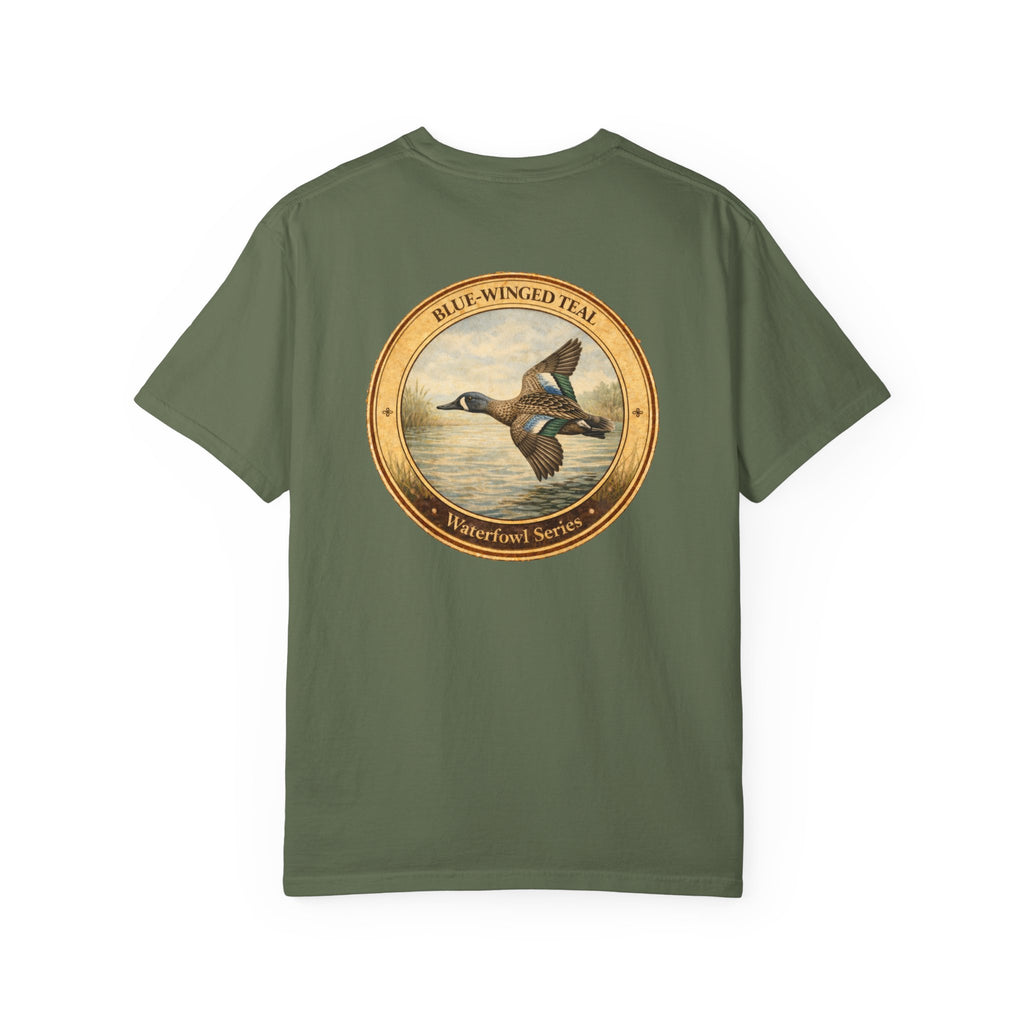 Blue-winged Teal Vintage Style Art T-shirt | Waterfowl Series